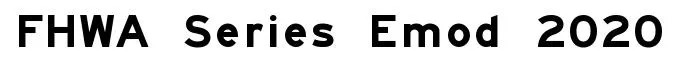 FHWA Series Emod 2020
