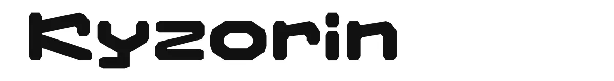 Kyzorin font preview