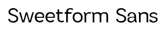 Sweetform Sans