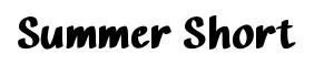 Summer Short font preview