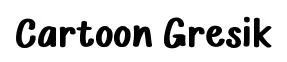Cartoon Gresik font preview