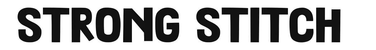 Strong Stitch original font preview