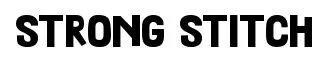 Strong Stitch font preview
