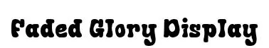 Faded Glory Display font preview