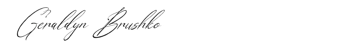 Geraldyn Brushko Italic preview