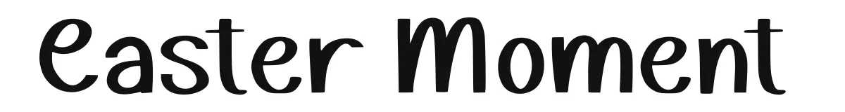 Easter Moment font preview