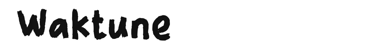 Waktune original font preview