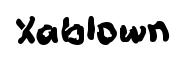 Xablown font preview