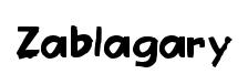 Zablagary font preview