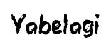 Yabelagi font preview