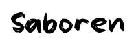 Saboren original font preview