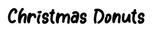 Christmas Donuts font preview