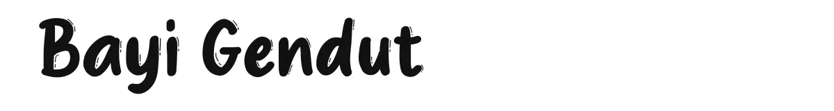 Bayi Gendut original font preview