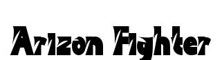 Arizon Fighter original font preview