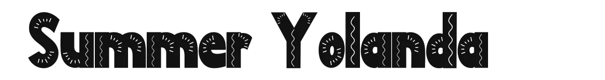 Summer Yolanda original font preview