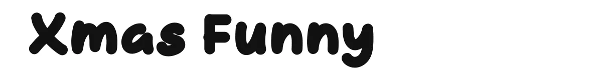 Xmas Funny original font preview