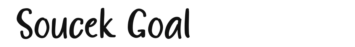 Soucek Goal original font preview