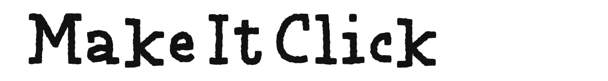 Make It Click font preview