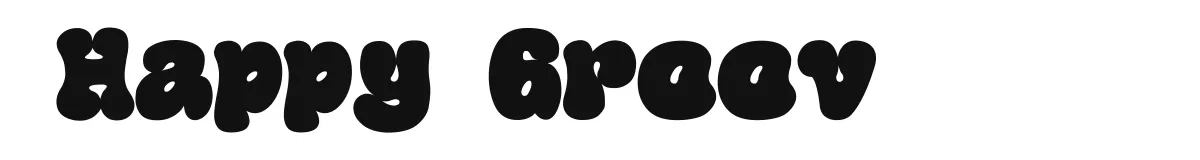 Happy Groov original font preview