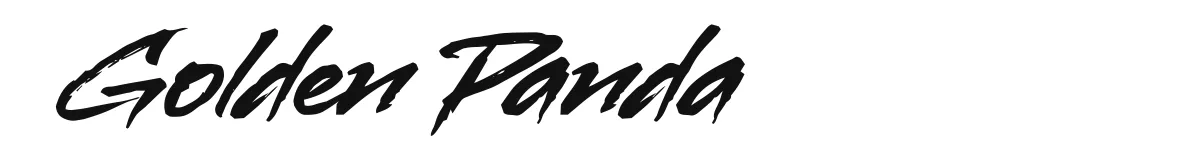 Golden Panda original font preview
