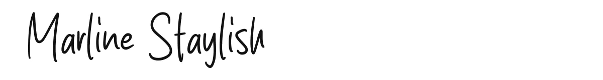 Marline Staylish original font preview