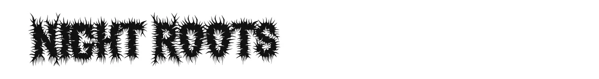 Night Roots font preview