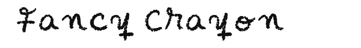 Fancy Crayon font preview