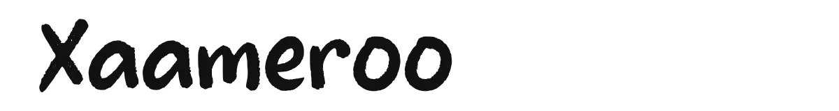 Xaameroo original font preview