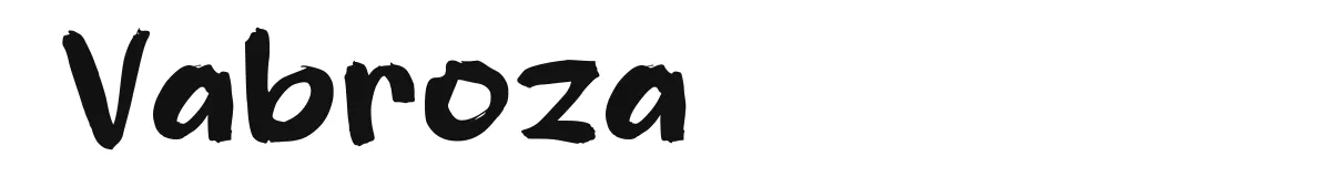 Vabroza original font preview