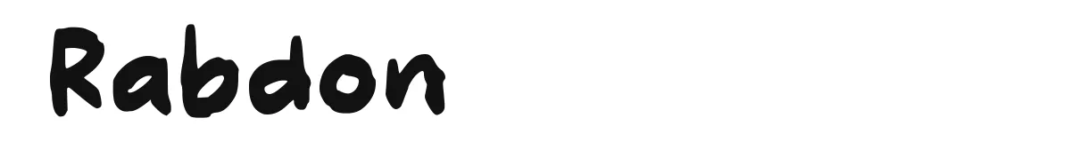 Rabdon font preview