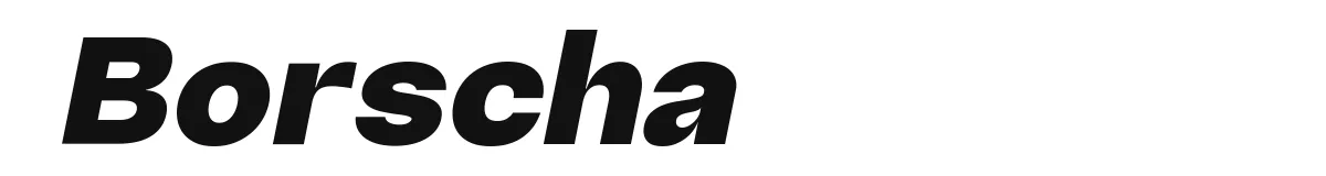 Borscha Blackitalic preview