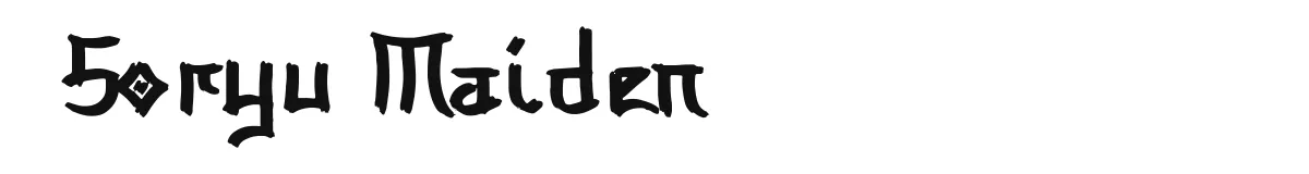 Soryu Maiden font preview
