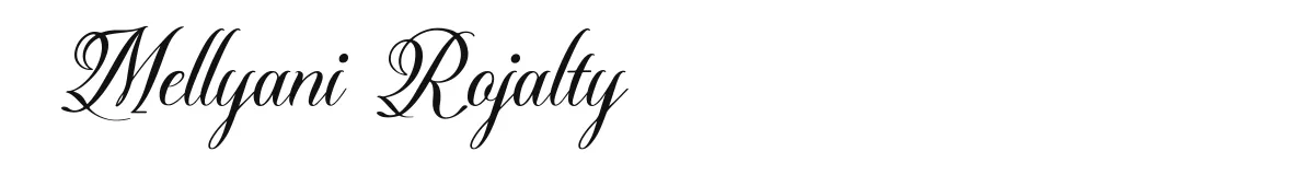 Mellyani Rojalty original font preview