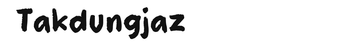 Takdungjaz original font preview