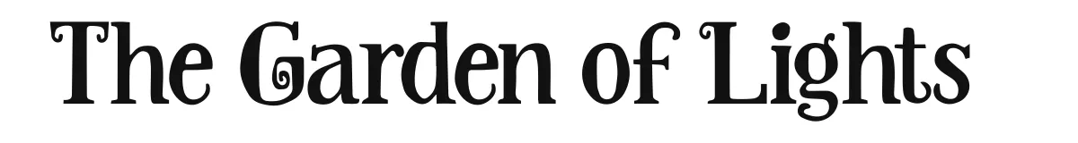 The Garden of Lights original font preview