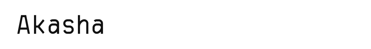 Akasha font preview