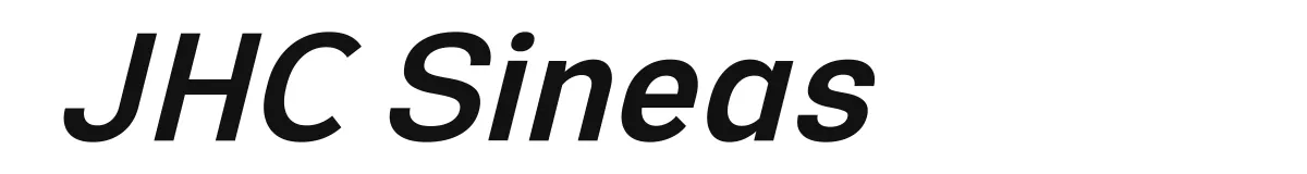 JHC Sineas original font preview