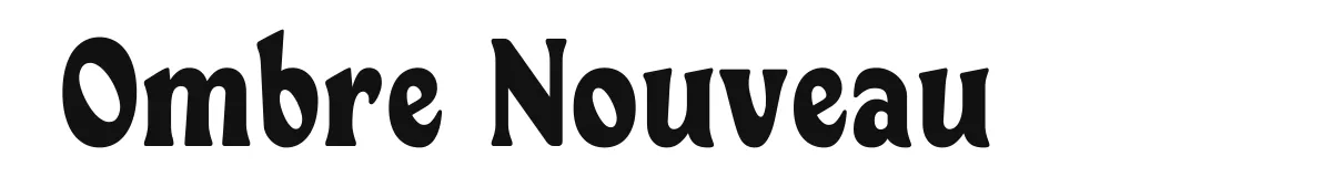 Ombre Nouveau Ombrenouveaudemo Bold preview