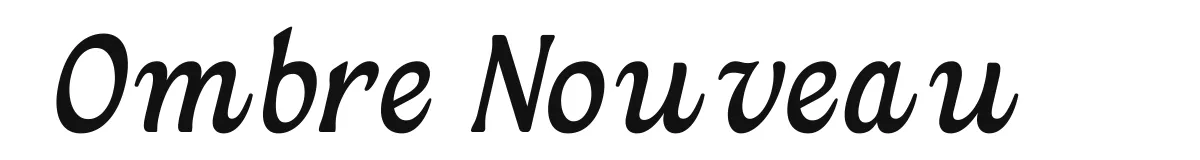 Ombre Nouveau Ombrenouveaudemo Italic preview