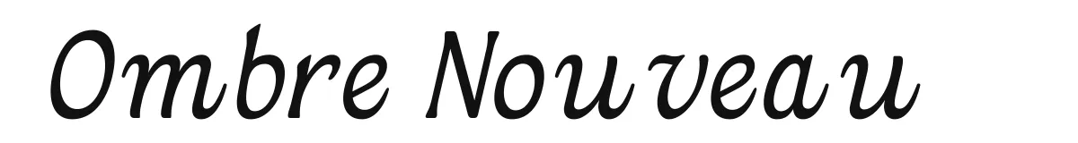Ombre Nouveau Ombrenouveaudemo Lightitalic preview