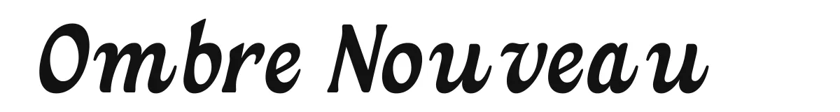 Ombre Nouveau Ombrenouveaudemo Mediumitalic preview