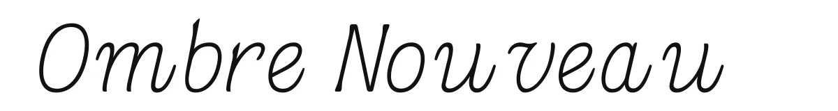 Ombre Nouveau Ombrenouveaudemo Thinitalic preview