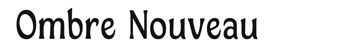 Ombre Nouveau font preview