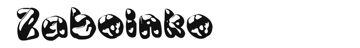 Zaboinko original font preview