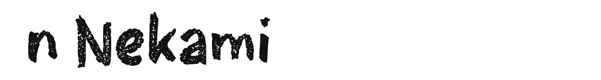 n Nekami original font preview