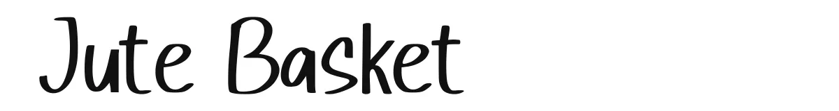 Jute Basket original font preview