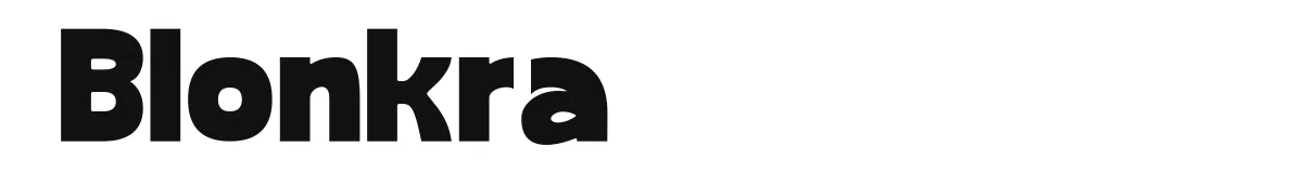 Blonkra font preview