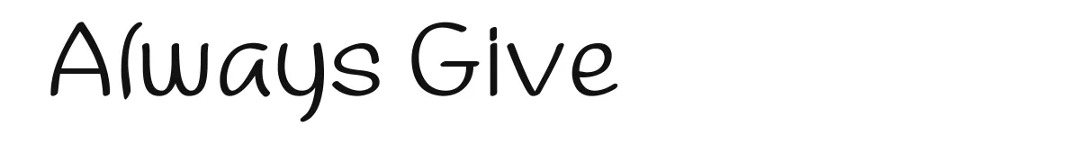 Always Give font preview