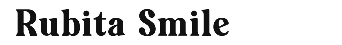 Rubita Smile font preview