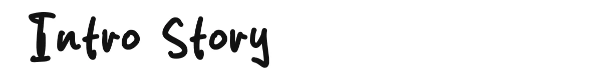 Intro Story font preview